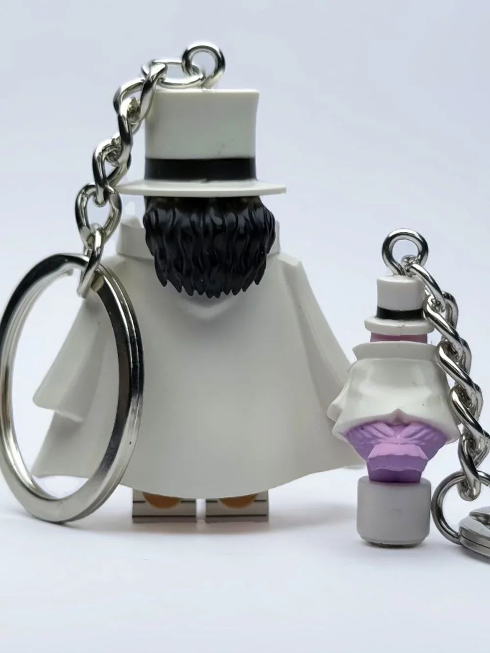 One Piece Rob Lucci Custom Minifigure Keychain
